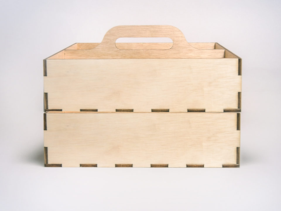 Stack-able Wooden Organizer Tray